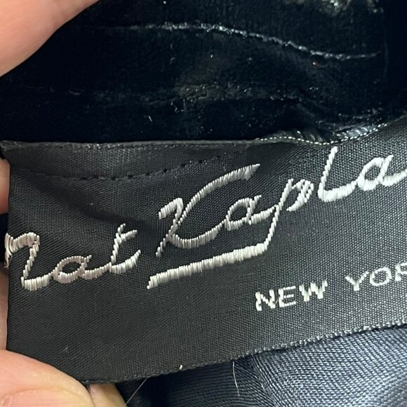 1960s Vintage Nat Kaplan Black Velvet Cocktail A-Line Dress Size 2 XS - Picture 6 of 6